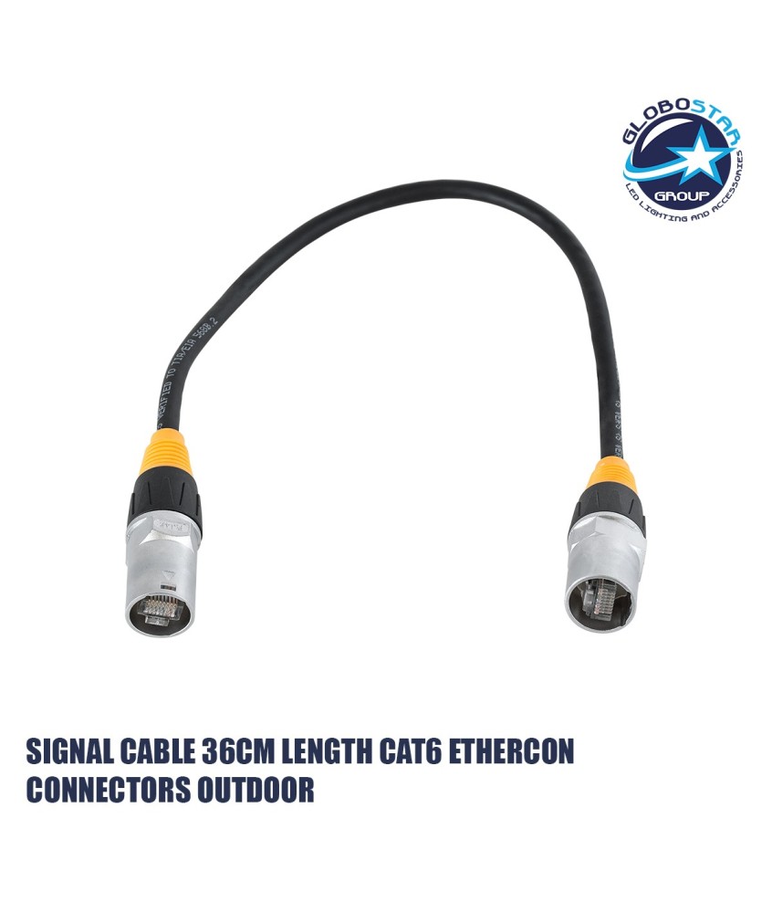 GLOBOSTAR® 41049 Καλώδιο Σύνδεσης Σήματος CAT6 Ethercon για Οθόνες LED Video Wall Αδιάβροχο IP65 - Μ36 x Π2.1 x Υ2.1cm
